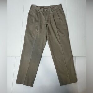 Bills Khakis Pants Mens 36 Tan Pleated Front Trousers Classic Vtg Made In USA